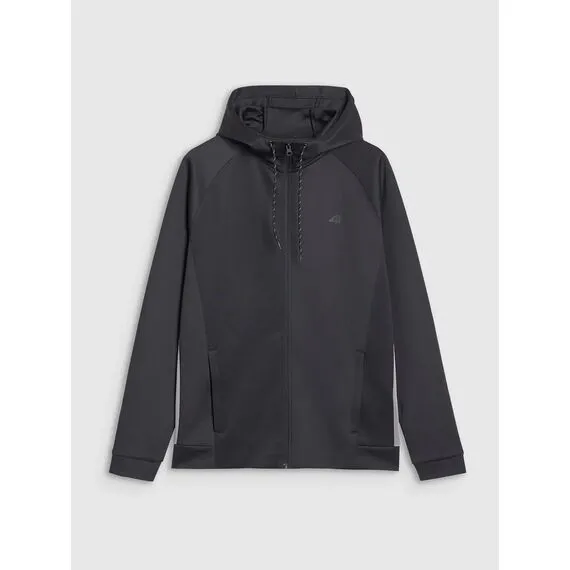 4F bluza dresowa męska trenigowa 4FWSS25TFSWM513 czarna, Kolor: czarny, Rozmiar: L, 6 zdjęcie 4F bluza dresowa męska trenigowa 4FWSS25TFSWM513 czarna, Kolor: czarny, Rozmiar: L, 6 zdjęcie