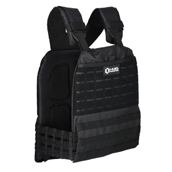 HMS kamizelka treningowa crossfit z obciążeniem 13,5kg TKO14 czarna, Kolor: czarny, Waga: 13.5, Rozmiar: one size