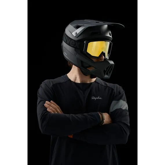 UVEX Kask rowerowy Full Face Ravage czarny, Kolor: czarny, Rozmiar: 52-55