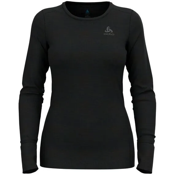 ODLO Koszulka damska BL TOP MERINO 200 czarna, Kolor: czarny, Rozmiar: L, 2 zdjęcie