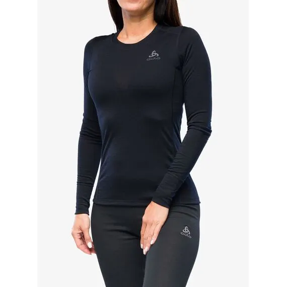 ODLO Koszulka damska BL TOP MERINO 200 czarna, Kolor: czarny, Rozmiar: L