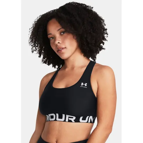 UNDER ARMOUR biustonosz sportowy do ćwiczeń HG Mid czarny, Kolor: czarny, Rozmiar: M, 7 zdjęcie