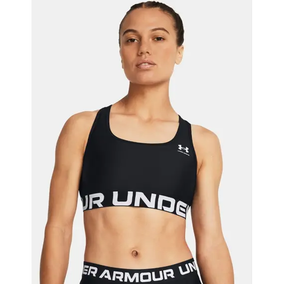 UNDER ARMOUR biustonosz sportowy do ćwiczeń HG Mid czarny, Kolor: czarny, Rozmiar: M