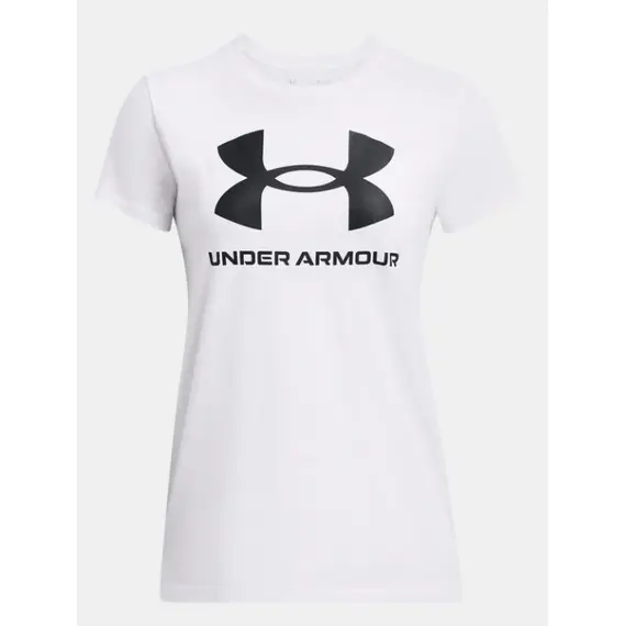 UNDER ARMOUR koszulka t-shirt damska Rival Logo SS biała, Kolor: biały, Rozmiar: M, 3 zdjęcie