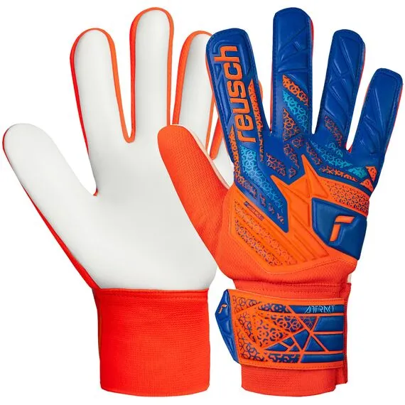 Reusch rękawice bramkarskie Attrakt Freegel Silver, Kolor: pomarańczowy, Rozmiar: 10