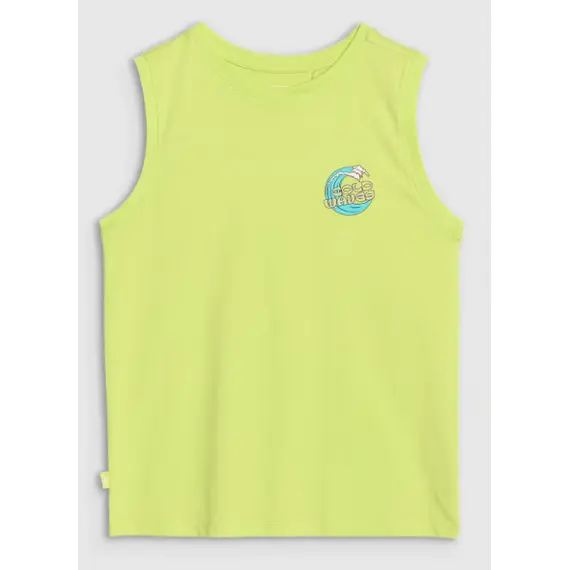 4F koszulka dziecięca bezrękawnik dla chłopca 4FJWSS25TSLEM162 zielona, Kolor: zielony, Rozmiar: 152, 2 zdjęcie