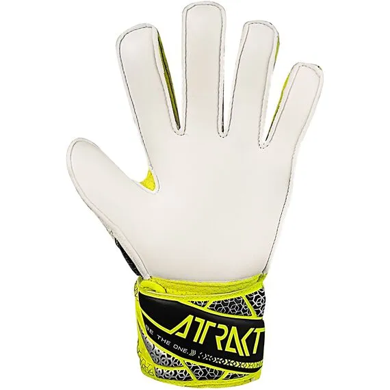 REUSCH rękawice bramkarskie Attrakt Solid Junior, Kolor: żółty, Rozmiar: 8, 5 zdjęcie