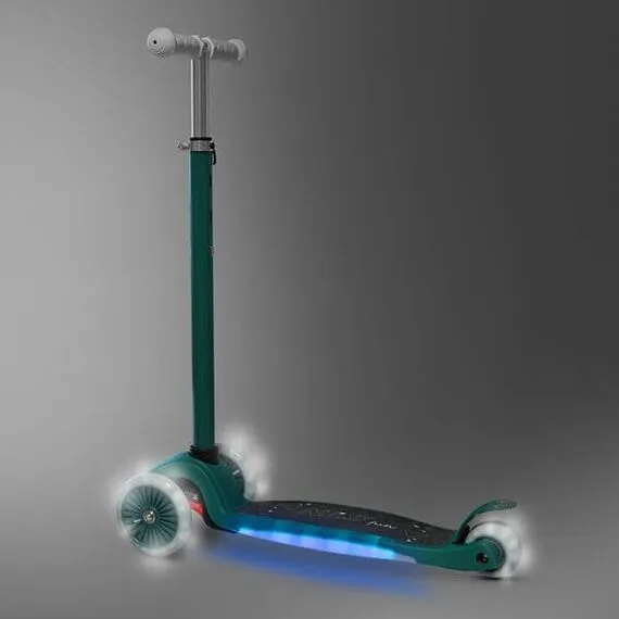 NILS EXTREME hulajnoga trójkołowa świecąca LED HLB1310 zielona, Kolor: zielony, Rozmiar: one size, 3 zdjęcie