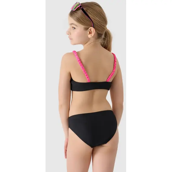 4F bikini zestaw dla dziewczynki 4FJWSS25UBKSF045 czarny, Kolor: czarny, Rozmiar: 122/128, 4 zdjęcie