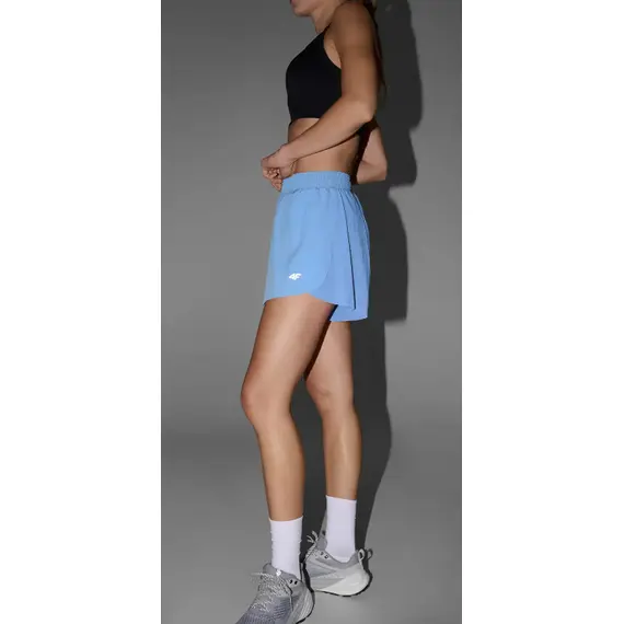 4F spodenki krótkie damskie do ćwiczeń 4FWSS25TFSHF0881 niebieskie, Kolor: niebieski, Rozmiar: XL, 6 zdjęcie