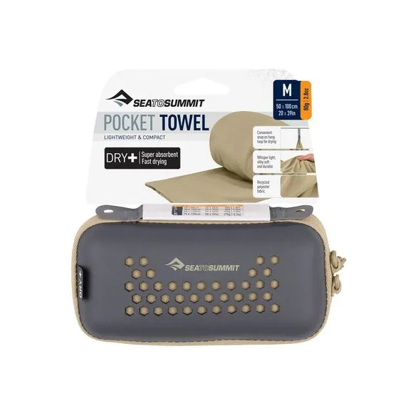 SEA TO SUMMIT Ręcznik szybkoschnący Pocket Towel beżowy