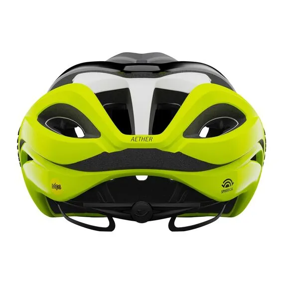 Kask szosowy GIRO AETHER SPHERICAL MIPS matte czarny fade highlight żółty, Kolor: żółty, Rozmiar: S (51–55 cm), 3 zdjęcie