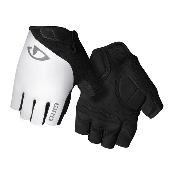 Rękawiczki męskie GIRO JAG krótki palec biały, Kolor: biały, Rozmiar: L