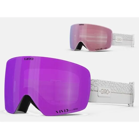Gogle zimowe GIRO CONTOUR RS biały CRAZE (Szyba lustrzana kolorowa VIVID-Carl Zeiss różowy 00% S2 + Szyba lustrzana kolorowa VIVID-Carl Zeiss INFRARED 58% S1)