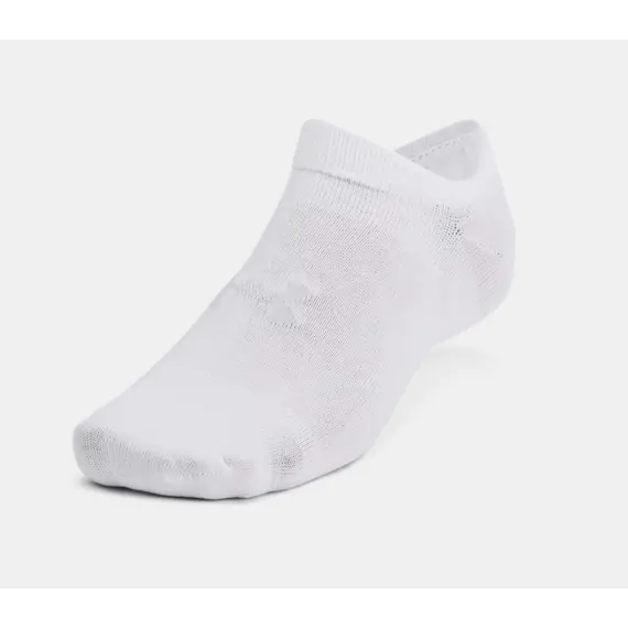 UNDER ARMOUR zestaw skarpetek stopek 6 par Essential No Show białe, Kolor: biały, Rozmiar: L, 4 zdjęcie