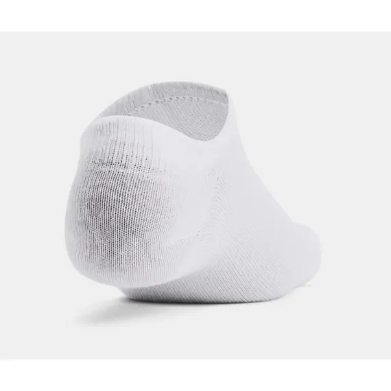UNDER ARMOUR zestaw skarpetek stopek 6 par Essential No Show białe, Kolor: biały, Rozmiar: L, 3 zdjęcie