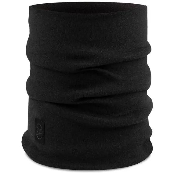 BANDANA BUFF MERINO HEAVYWEIGHT NECK WARMERSOLID BLACK