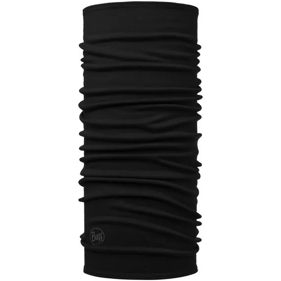 BANDANA BUFF MERINO MIDWEIGHT SOLID BLACK