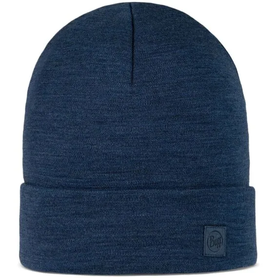 BUFF MERINO HEAVYWEIGHT BEANIE SOLID NIGHT BLUE
