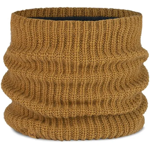 KOMIN BUFF KNITTED & FLEECE NECKWARMER JARN OCHER