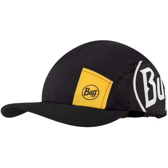 BUFF 5 PANEL GO CAP LOGO BLACK, Kolor: czarny, 2 zdjęcie