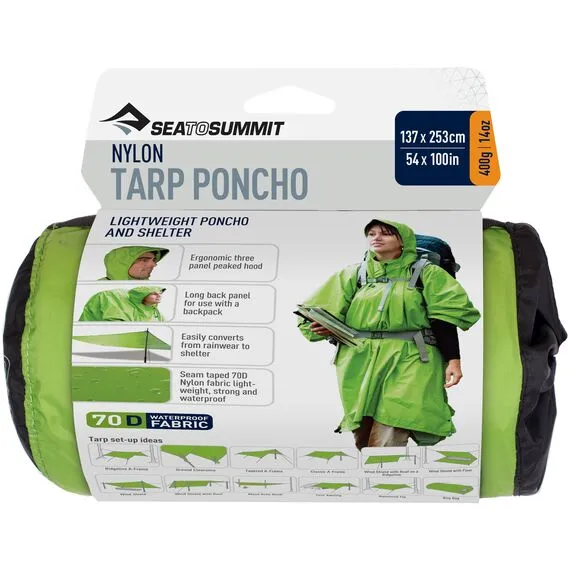 SEA TO SUMMIT Poncho 70D Nylon Tarp
