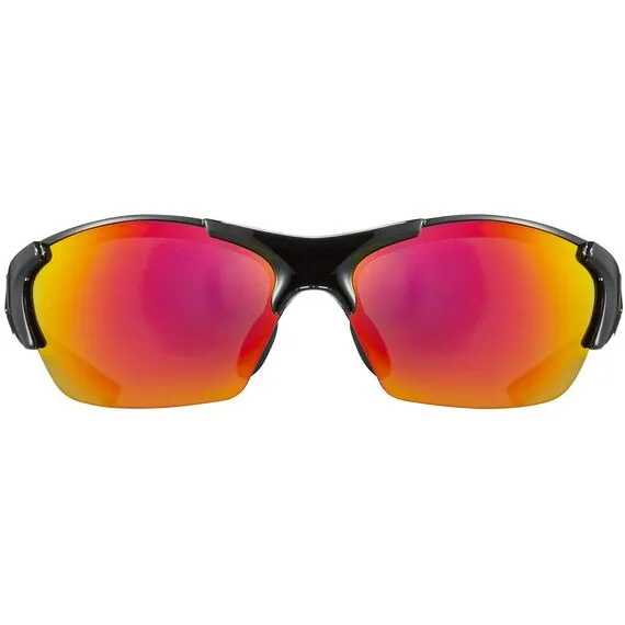 UVEX Okulary blaze III 2.0 czarno-pomarańczowe, Kolor: czerwony, Rozmiar: one size, 3 zdjęcie