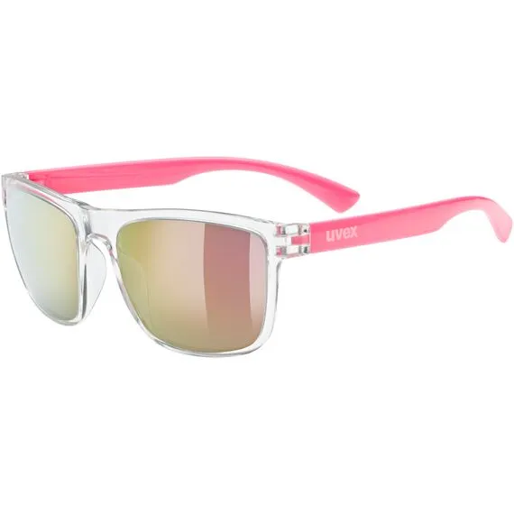 Uvex Okulary UVEX Rookie różowe, Kolor: bezbarwny