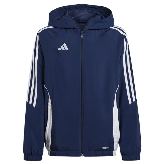 ADIDAS kurtka przeciewdeszczowa chłopięca IM8797 granatowa, Kolor: granatowy, Rozmiar: 128 cm