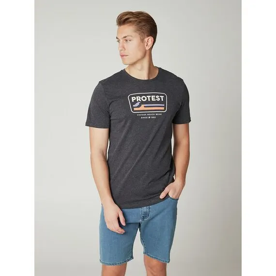 PROTEST Koszulka męska PRTCAARLO czarna, Kolor: czarny, Rozmiar: L PROTEST Koszulka męska PRTCAARLO czarna, Kolor: czarny, Rozmiar: L
