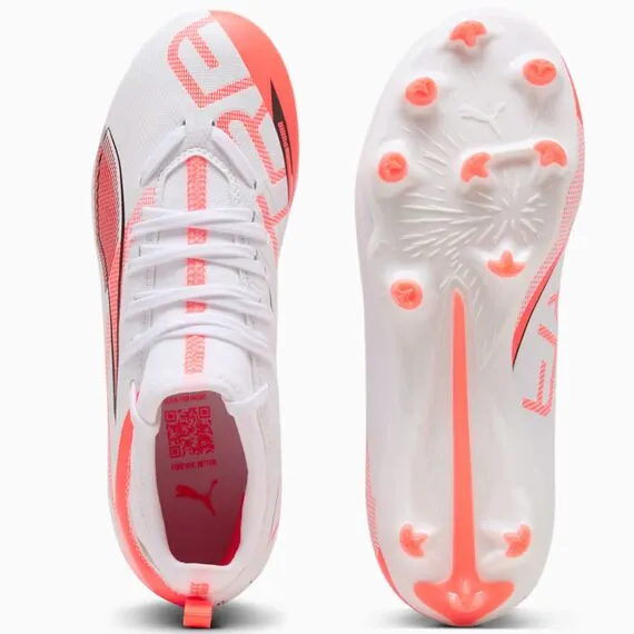 Puma Buty Ultra 5 Match Jr FG/MG 108167-01, Kolor: biały, Rozmiar: 38, 3 zdjęcie