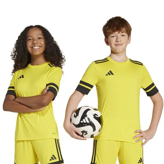 adidas Koszulka dla dzieci SQUADRA 25 JSY Y JJ0056 żółta, Kolor: żółty, Rozmiar: 164 cm