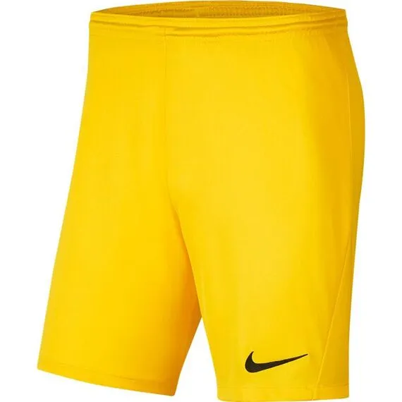Nike Spodenki Park III BV6855 719 żółte, Kolor: żółty, Rozmiar: XL