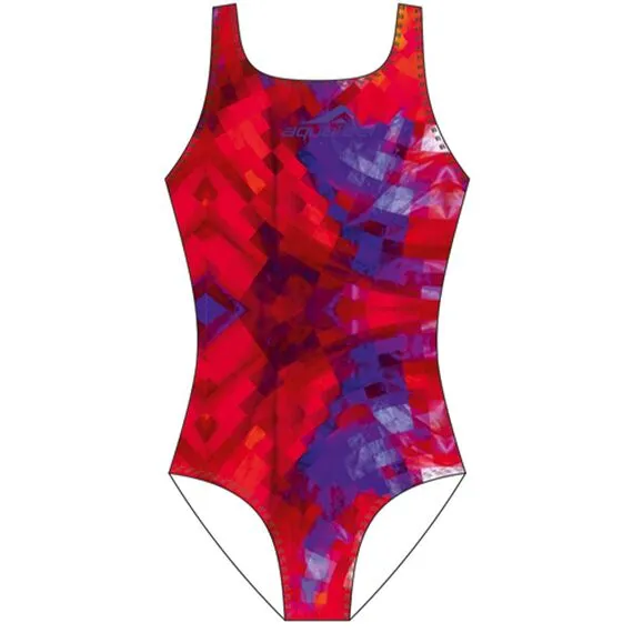 Damski strój kąpielowy Aquafeel Aquafeel Back różowy