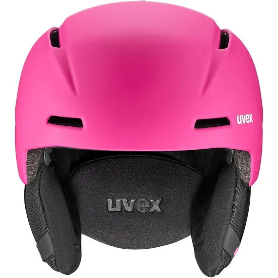 UVEX Kask narciarski dziecięcy Viti fuksjowy, Kolor: fuksjowy, Rozmiar: 51-55, 2 zdjęcie