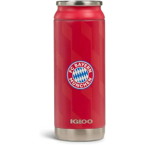 Butelka termiczna IGLOO 16 OZ Can FC Bayern Munich (0,47 litra), Kolor: czerwony, Rozmiar: one size