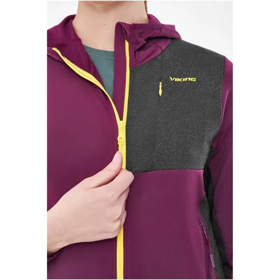 Bluza damska VIKING Tacoma Hoodie Lady fioletowa
