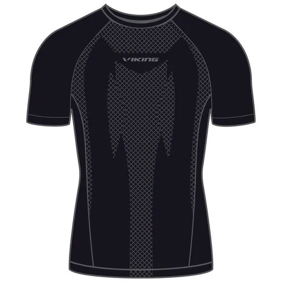 Bielizna męska VIKING Eiger Shortsleeve czarna Bielizna męska VIKING Eiger Shortsleeve czarna