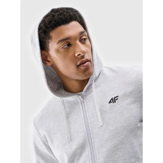 4F bluza dresowa męska rozpinana z kapturem 4FWMM00TSWSM1768 szary 4F bluza dresowa męska rozpinana z kapturem 4FWMM00TSWSM1768 szary