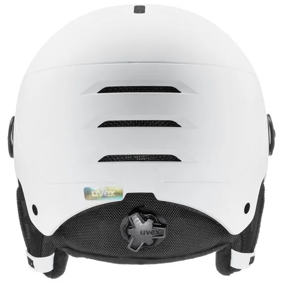 Kask narciarski dziecięcy UVEX Rocket jr. Visor biały, Kolor: biały, Rozmiar: 54-58, 4 zdjęcie