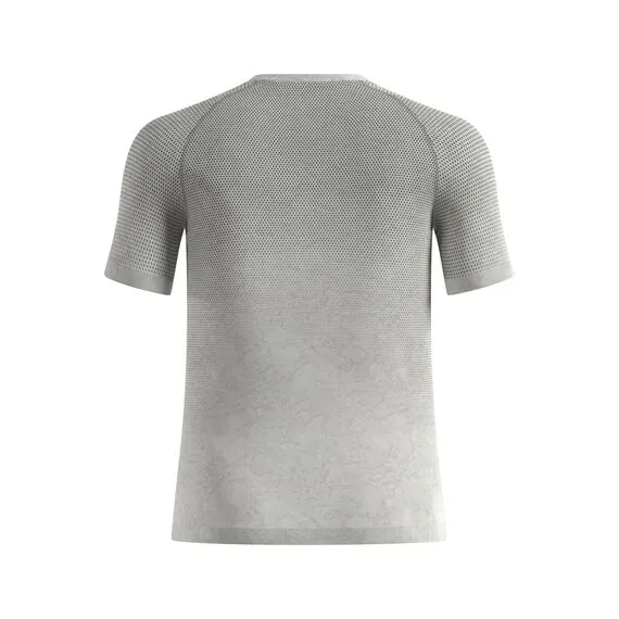 Koszulka męska ODLO BL TOP crew neck s/s PERFORMANCE LIGHT - RAIN DYE beżowa, Kolor: beżowy, Rozmiar: L, 2 zdjęcie