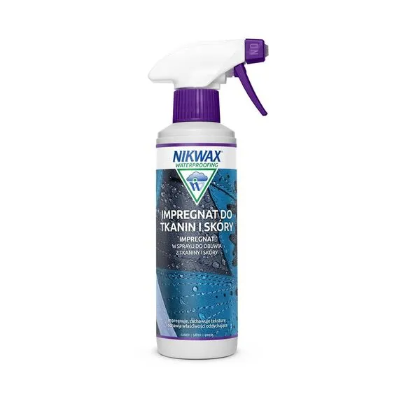 Nikwax Impregnat do obuwia Tkanina i Skóra Spray-On – atomizer 300 ml