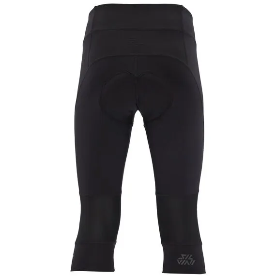 Spodenki Damskie 3/4 SILVINI Luttana WP2246, Kolor: czarny, Rozmiar: XL, 2 zdjęcie