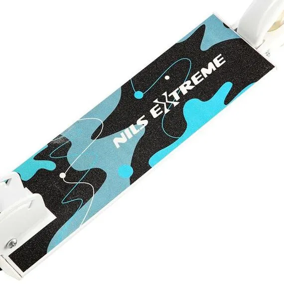 NILS EXTREME hulajnoga dla dzieci z kauczukowymi kołami HD505 niebieska, Kolor: niebieski, 6 zdjęcie