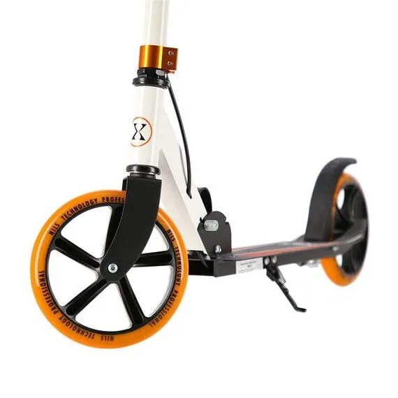 NILS EXTREME White-Orange Hulajnoga aluminiowa Extreme, 8 zdjęcie