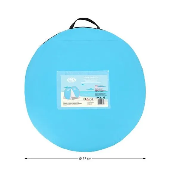 NILS NC3173 Niebiesko-Szary Namiot Plażowy Samorozkładający Podłoga Camp, 26 zdjęcie