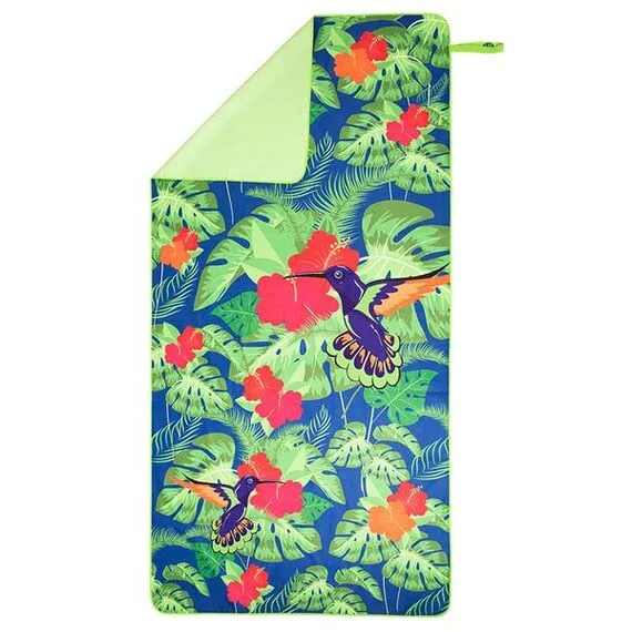 NILS NCR14 Ręcznik Z Mikrofibry Kwiaty 160X80 cm