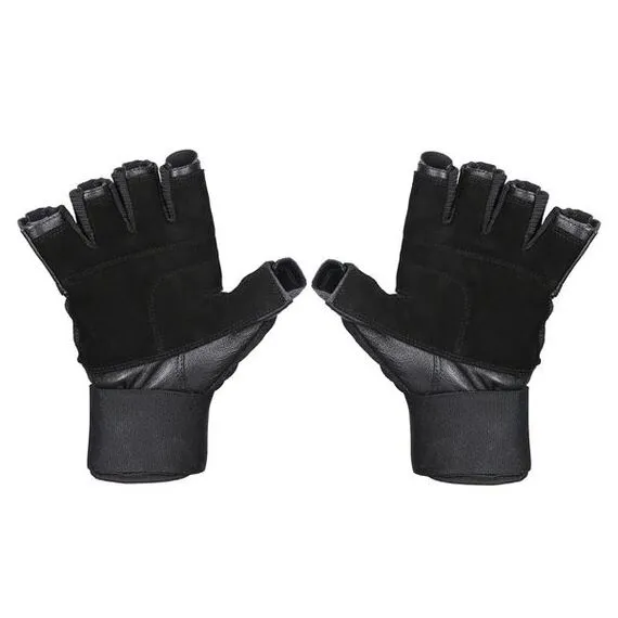 RST04 Rękawice Na Siłownię HMS, Kolor: czarny, Rozmiar: S, 2 zdjęcie