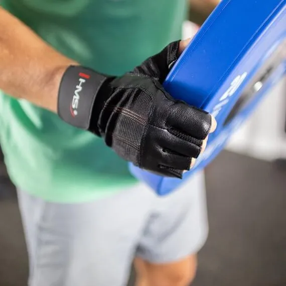 RST04 Rękawice Na Siłownię HMS, Kolor: czarny, Rozmiar: S, 7 zdjęcie