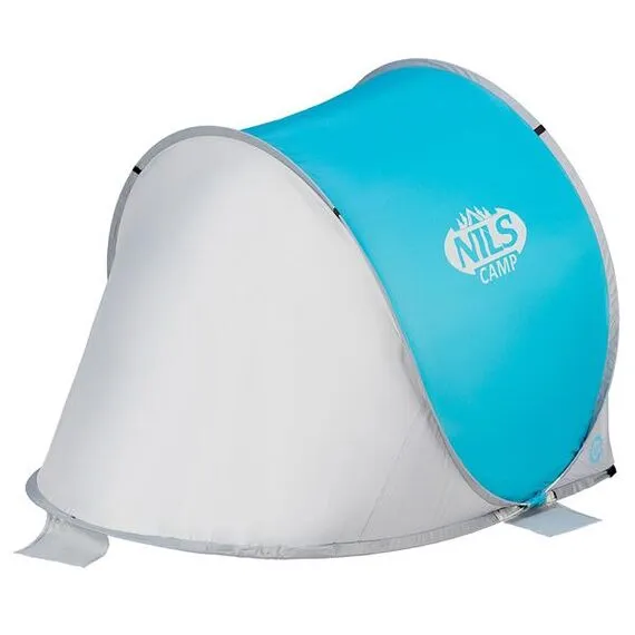 NILS NC3173 Niebiesko-Szary Namiot Plażowy Samorozkładający Podłoga Camp, 7 zdjęcie